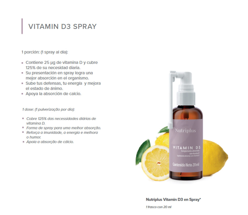 Vitamina D3 Nutriplus Spray